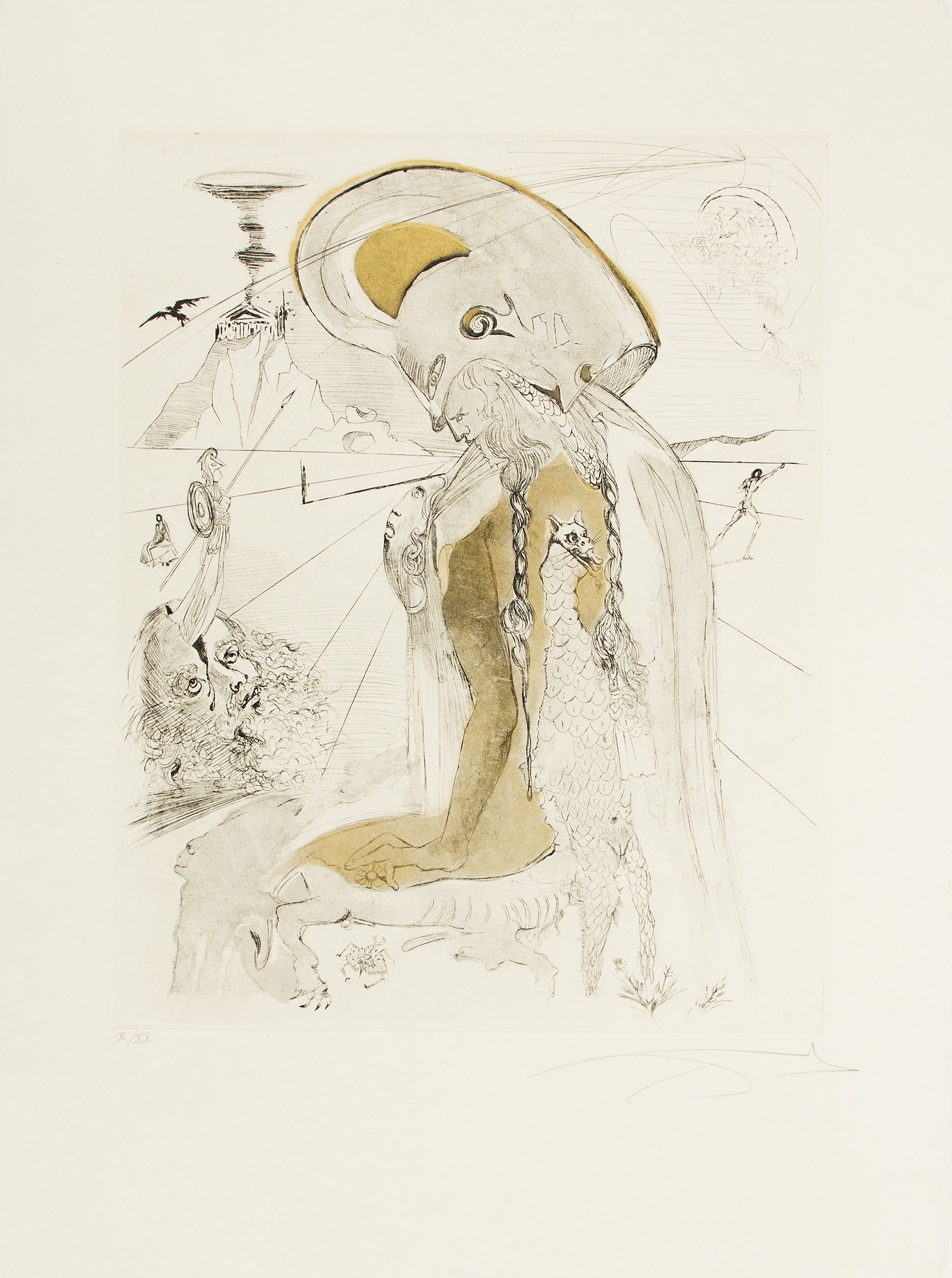 Salvador Dali | Mythology - Athena | Cutter & Cutter Fine Art